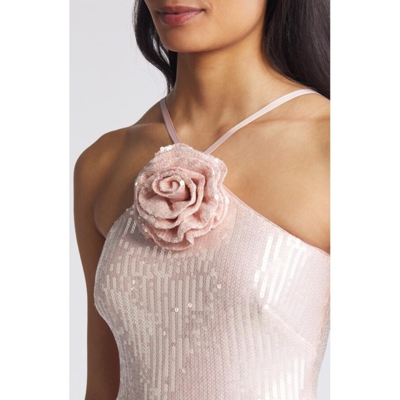 NWT Eliza J Flower Sequin Sleeveless Dress - size 10 - Picture 3 of 9